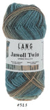 Jawoll Twin from Lang. A color changing sock yarn in color #513