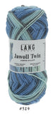 Jawoll Twin from Lang. A color changing sock yarn.  Color #514