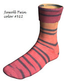 Jawoll Twin from Lang. A color changing sock yarn, in color #512.
