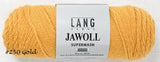 Jawoll Sock Yarn from Lang. Color #250 Gold