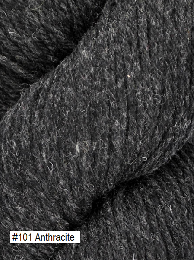 Santa Cruz Yarn from Juniper Moon Farms. Color #101 Anthracite