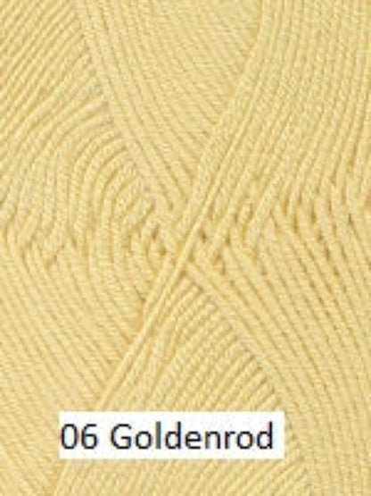 Ella Rae's Cashmereno Sport Yarn in color # 06 Goldenrod.