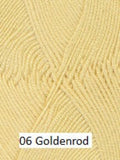 Ella Rae's Cashmereno Sport Yarn in color # 06 Goldenrod.