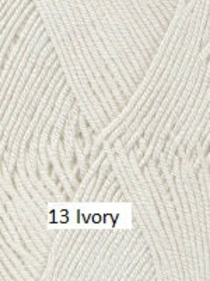 Ella Rae's Cashmereno Sport Yarn in color # 13 Ivory.