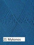 Ella Rae's Cashmereno Sport Yarn in color # 21 Mykonos.