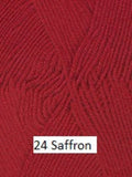 Ella Rae's Cashmereno Sport Yarn in color #24 Saffron.