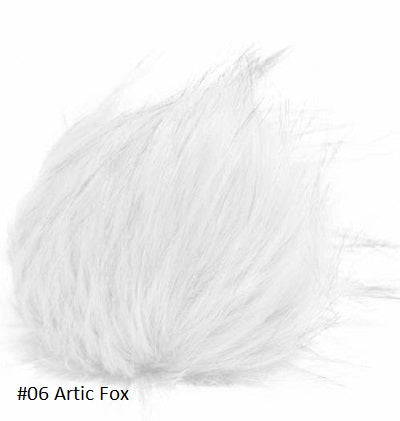 Furreal Pom from Knitting Fever. Color #06 Artic Fox