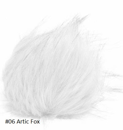 Furreal Pom from Knitting Fever. Color #06 Artic Fox