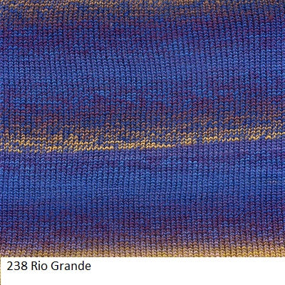 Painted Sky yarn from Knitting Fever. Color #238 Rio Grande