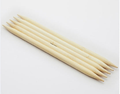 Bamboo Double Point Knitting Needles 8"