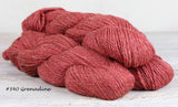 Luma Yarn from the Fibre Co., this DK weight yarn is a blend of Merino, Organic Cotton, Linen and Silk. Color #340 Grenadine.
