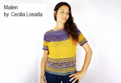 Mailen by Cecilia Losada. Knit with Harvest Fingering Yarn from Urth Yarns.