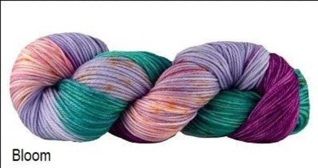Manos Del Uruguay Alegria Grande Hand Painted Yarn. Color Bloom.
