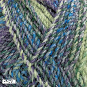 Marble Chunky Yarn from James C Brett. Afghan and pillow patterns #JC765