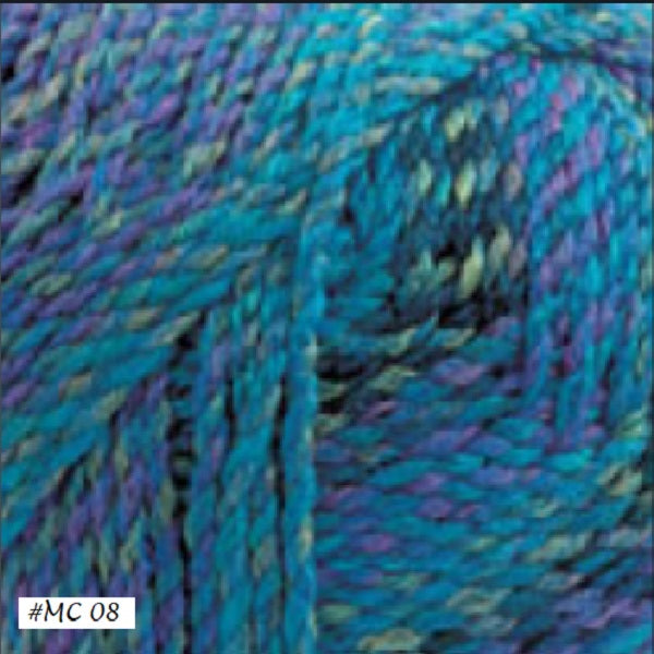 James Brett Marble Chunky Knitting Wool MC100, Marble Chunky Wool , Green  Multi Chunky Wool , Chunky Crochet Yarn 