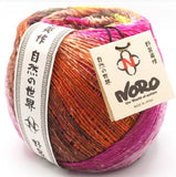 Yukata Yarn. New from Noro. A 200 gram ball with 787 yards in a  Silk, wool and poly blend.