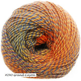 Painted Sky Yarn from Knitting Fever. Color #240 Grand Cayon