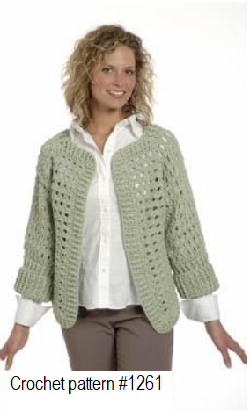 Plynouth Yarn crochet pattern #1261 for Fantasy Naturale Yarn