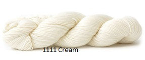 Sueno Yarn from Hi Koo. Color #1111 Cream