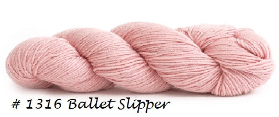 Sueno Worsted Weight Yarn from HiKoo. Color #1316Ballet Sliper