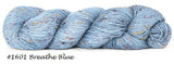 Sueno Tweed Yarn, a DK weight from HiKoo. Color #1601 Breathe Blue