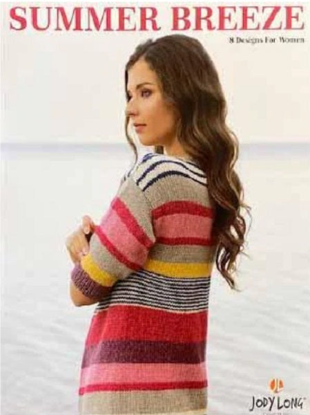 Summer Breeze Pattern Booklet knit designs for Coastline Yarn from Jody Long