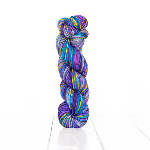 Uneek Fingering Yarn from Urth Yarns. An extra fine Merino dyed in  self-striping colors