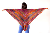 Papillon Shawl by Marin Melchior. Knit in Harvest and Uneek Fingering Yarn from Urth Yarns