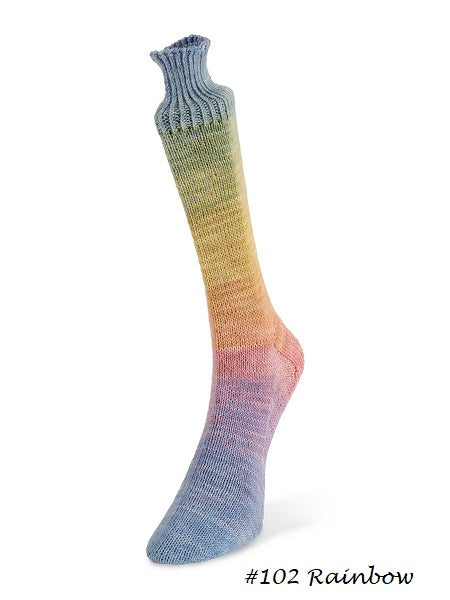 Watercolor Sock Yarn from Laines du Nord. Color #102 Rainbow