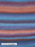 Wizard Yarn from Berroco. A merino blend that self stripes in colorway #2936 Realgar