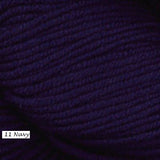 Worsted Merino Superwash Yarn from Plymouth. Color #11 Navy