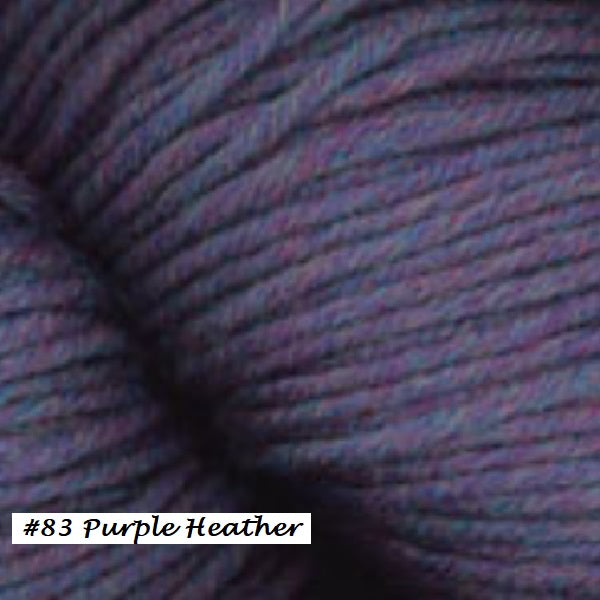 Worsted Merino Superwash Yarn from Plymouth Yarn, Color #83 Purple Heather
