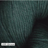 Worsted Merino Superwash Yarn from Plymouth Yarn. Color #88 Spruce.