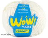 Wow Chunky Yarn from Katia Color #50 Off White