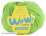 Wow Chunky by Katia. Color #62 Luminous Green