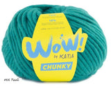 Wow Chunky Yarn from Katia. Color #66 Teal