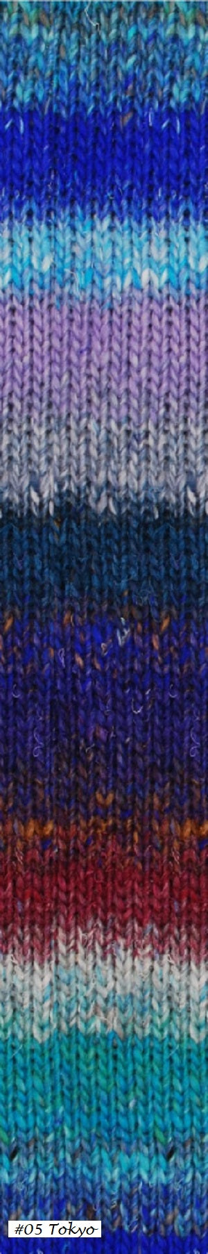 Yakata Yarn, New from Noro in colorway #05 Tokyo