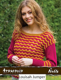 Lousah Jumper from Aracunia Yarns. A knit pattern for Nuble Yarn