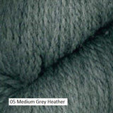 Homestead Yarn from Plymouth Yarn. Color #05 Medium Grey Heather