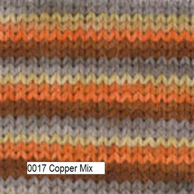 Plymouth Yarn Andes Sock Yarn. Superwash Merino, Alpaca and Nylon. Color #17 Copper Mix.