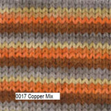 Plymouth Yarn Andes Sock Yarn. Superwash Merino, Alpaca and Nylon. Color #17 Copper Mix.