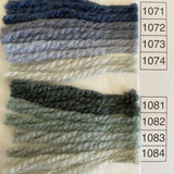 Waverly Wool Needlepoint Yarn color shade sample for #1070 to 1084