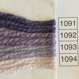 Waverly Wool Needlepoint Yarn color shade sample for #1091 to 1094