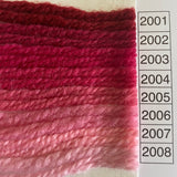 Waverly Wool Needlepoint Yarn color shade sample for #2001 to 2008