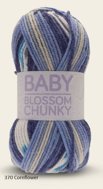 Hayfield Baby Blossom.  Color #370 Cornflower.