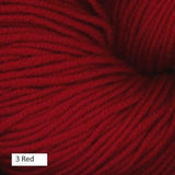 Worsted Merino Superwash Yarn from Plymouth.  Color #3 Red