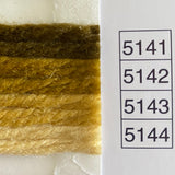 Waverly Wool Needlepoint Yarn color shade sample for #5141 to 5144