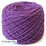Co Ba Si Plus from Hi Koo. A blend of Cotton, Bamboo, Silk and Nylon. Color #61 Grape Jelly