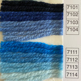 Waverly Wool Needlepoint Yarn color shade sample for #701 to 7114