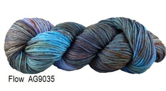 Manos Del Uruguay Alegria Grande Hand Painted Yarn. Color Flow AG9035.